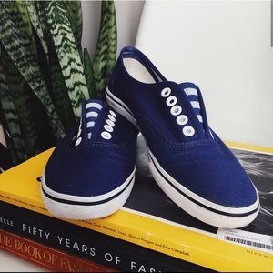 Vans Striped Slip On Sneakers